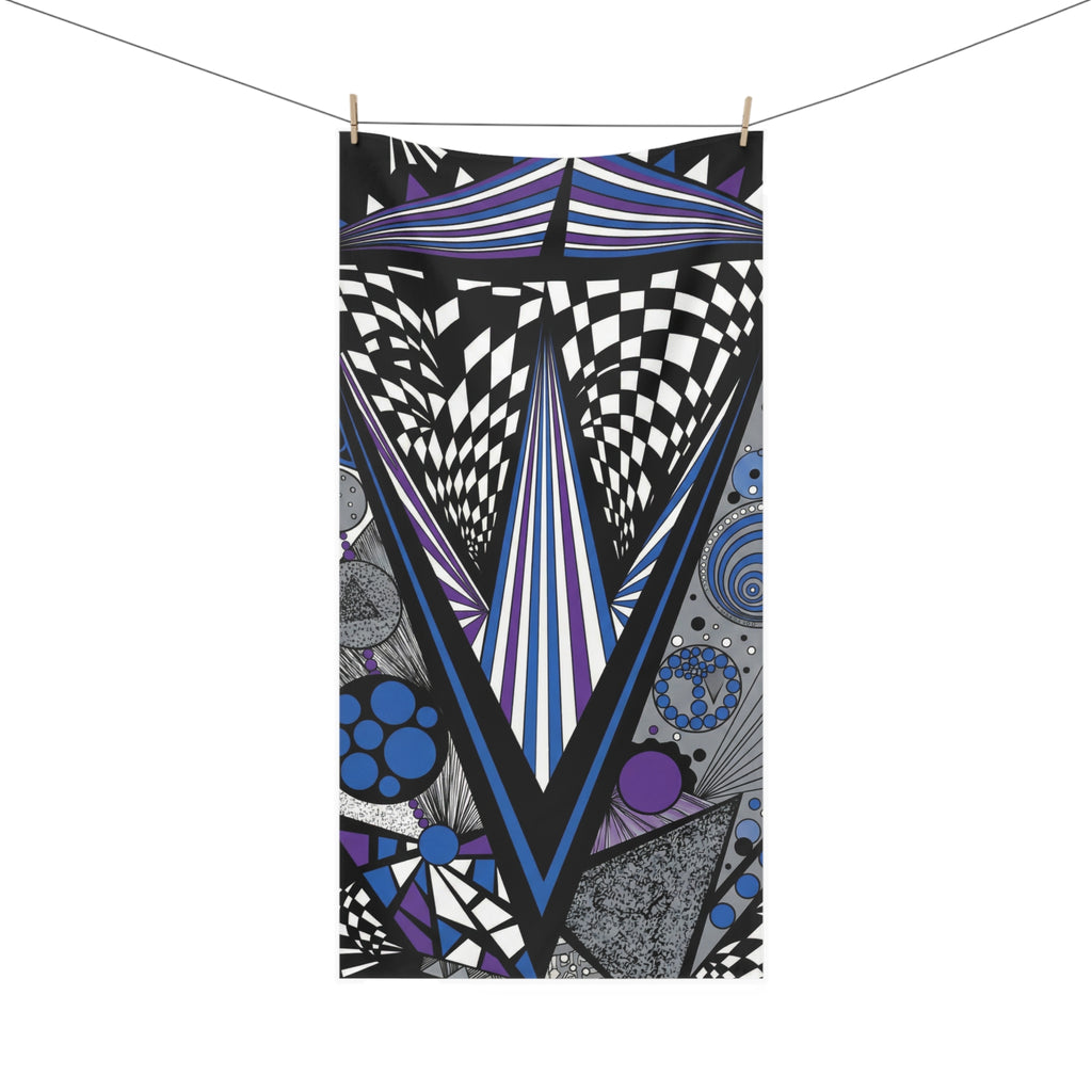 Abstract Geometric Beach Towel